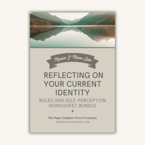 Mirror Lake: Reflecting on Your Current Identity Worksheet Bundle